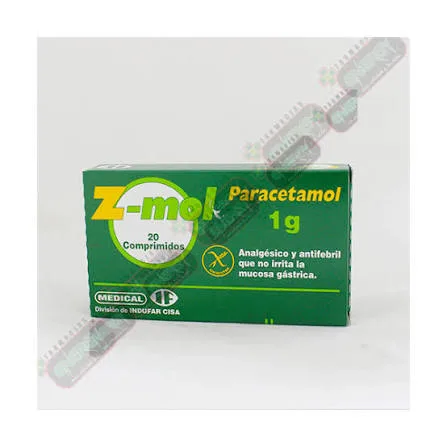 Paracetamol 1g — 20 comprimidos — foto 2